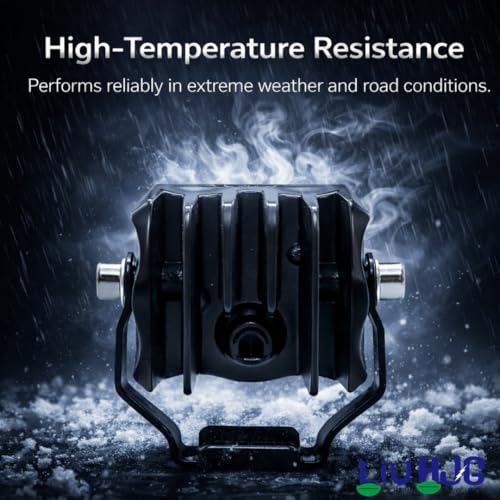 Image of LIU HJG LED Tiny Laser Cannon Single Lens Fog Light Wateproof & Dustproof High Brightness 40W 12V DC Power Yellow White & Red Devi Eye Light Universal fit for All Bikes & Cars (Pack of 2 With Switch)