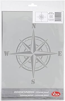 Universal Maritime Stencil Viva Decor Silhouette 21x29.7cm