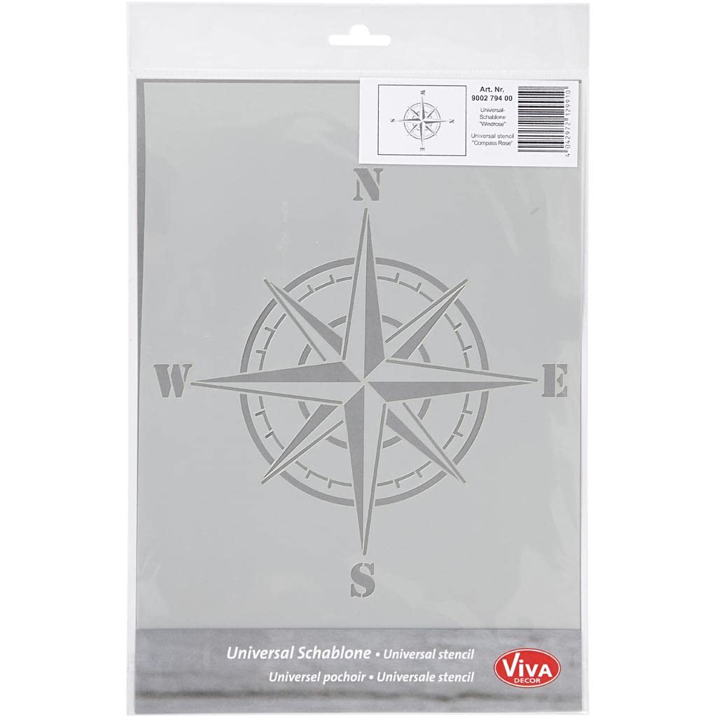 Universale stencil marittimo Viva Decor sagoma 21x29,7cm