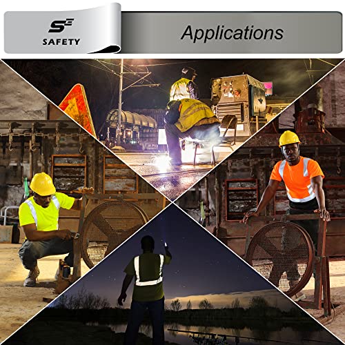 sesafety Hi Visibility Shirts for Men, Safety Shirts with Reflective Strips Class 2, Hi Vis Construction Work Shirt with Pocket Yellow M - Image 6