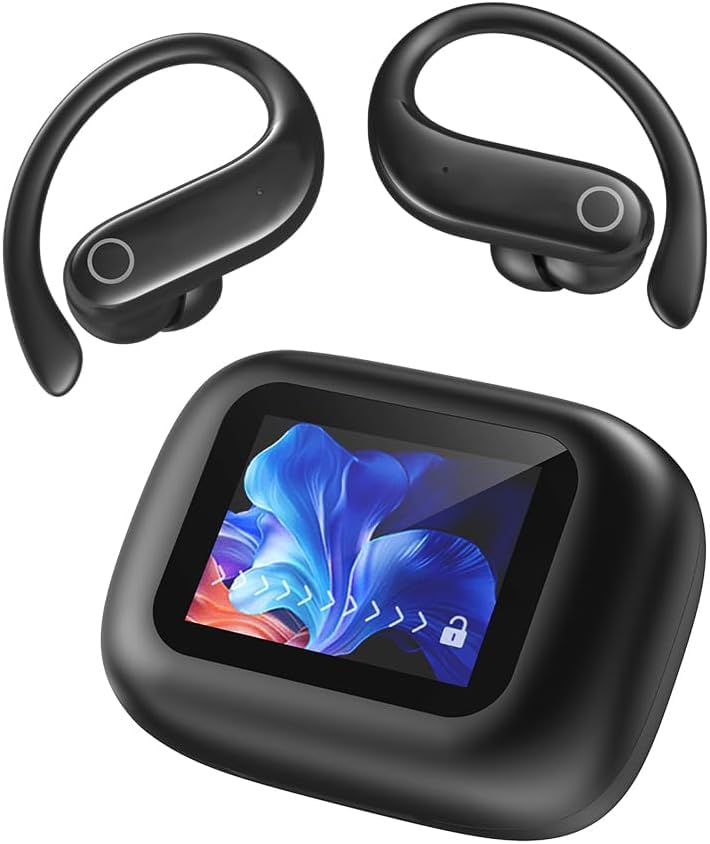 AI Écouteur Traducteur Instantané 150 Langues, Moniteur Cardiaque et d’Oxygène, Écran Tactile LED, 8 Modes de Traduction, 3 en 1 Écouteur Traducteur,...