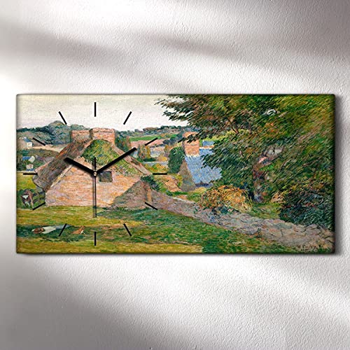 Horloge sur Toile sans Tic Tac Image Art Mural Silencieux pour Dormir