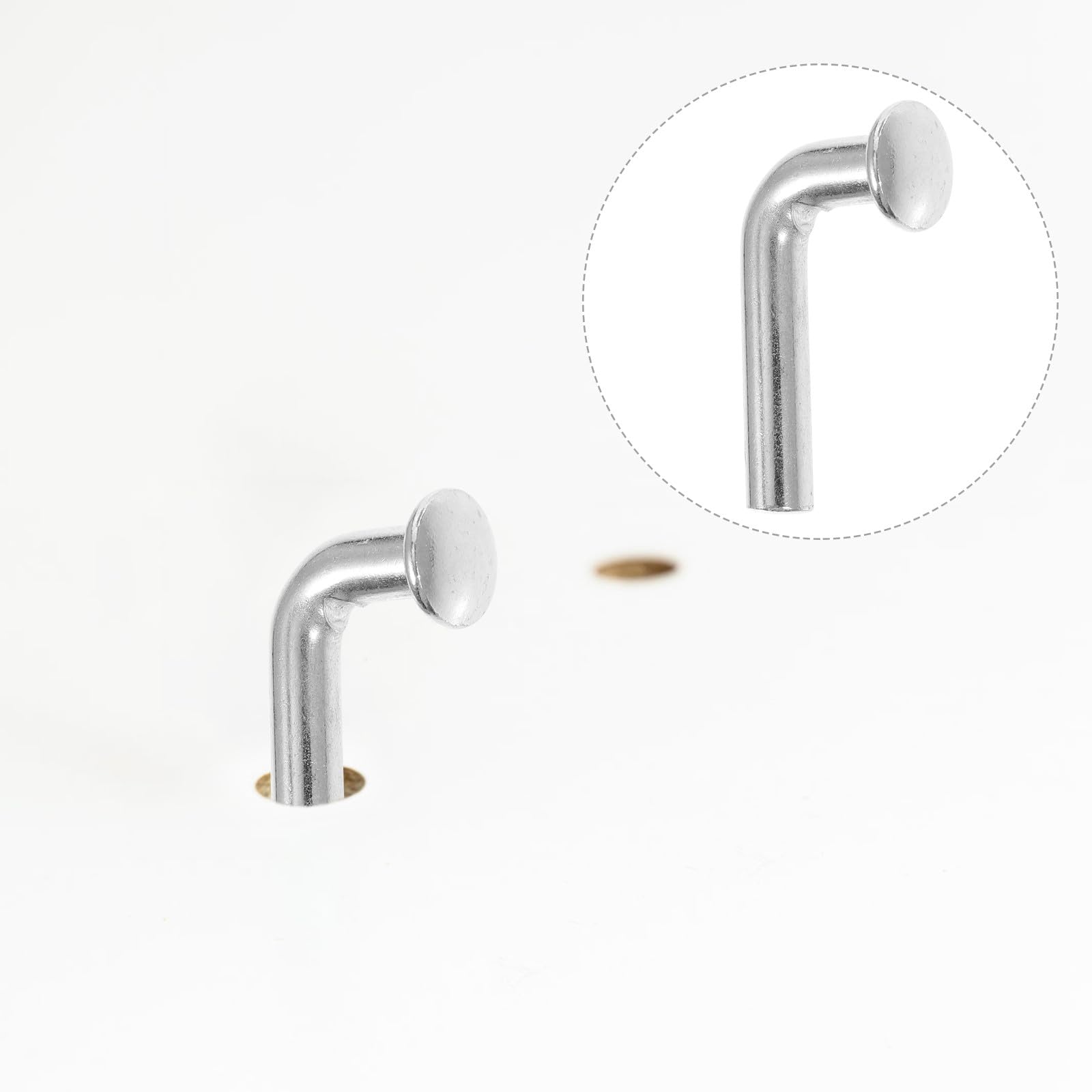 100 Pasadores de Seguridad Galvanizados en L para Estanterías de Palets, Hierro Resistente, Fácil Instalación, Accesorios para Almacén y Negocio