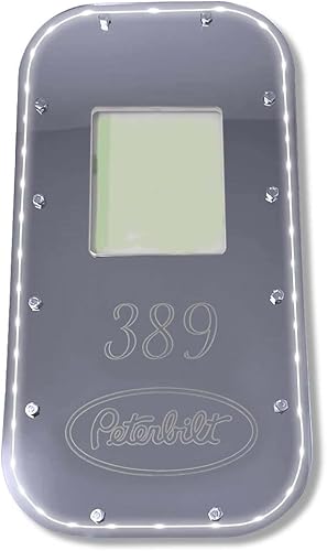 Vista 11 de Placa de maletero Peterbilt 389 personalizada de Florida Placa de plástico cromado para palanca de cambios Placa de arranque de cambio de ajuste