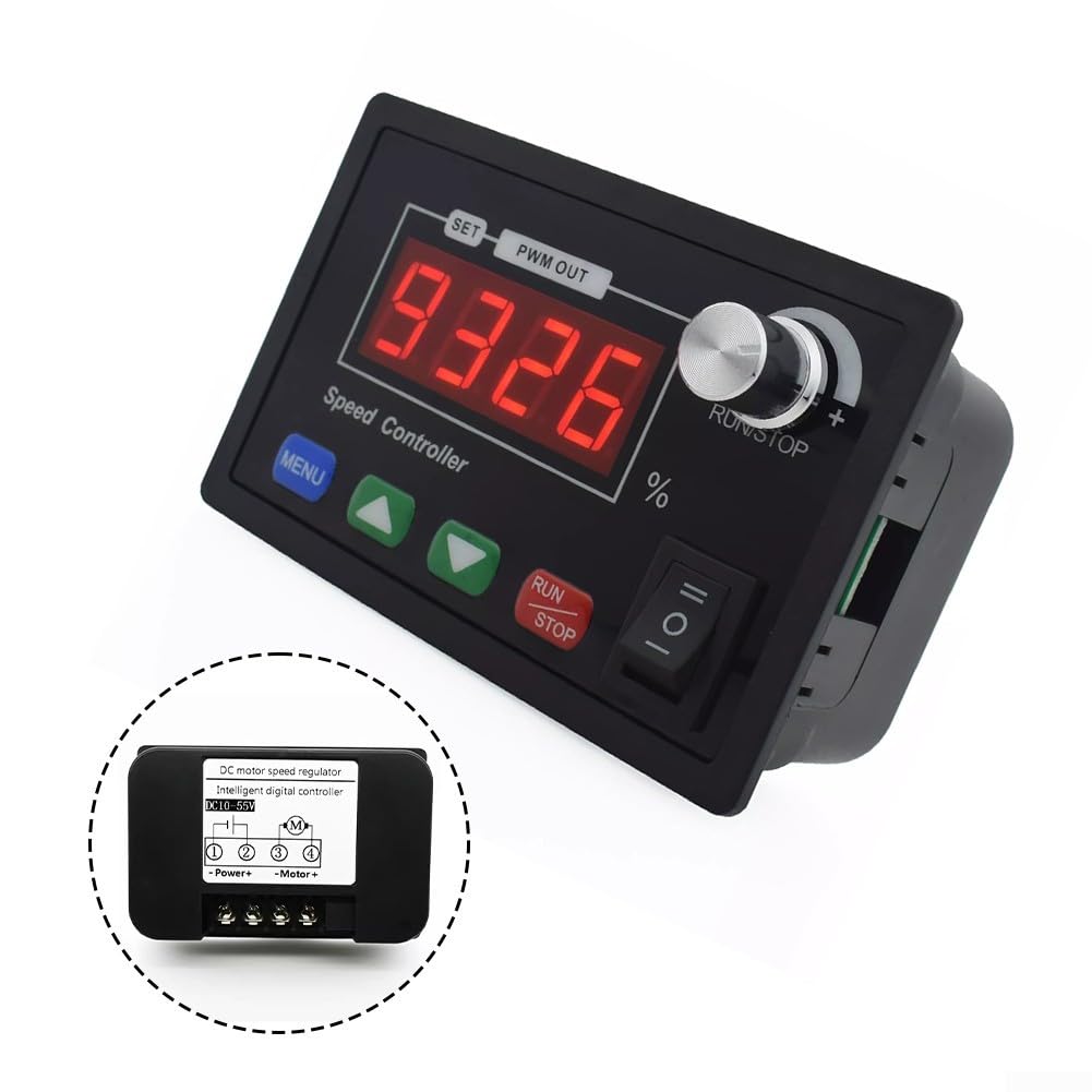 Regolatore di velocità, 12V 24V DC Motor Speed Controller, Velocità Regolabile Reversibile Interruttore DC Motor Driver Invertire