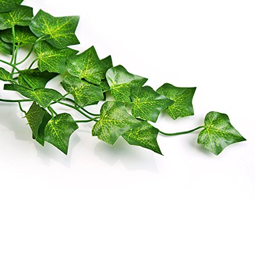 Unilove 168 Feet Fake Foliage Garland Leaves Decoration Artificial Greenery Ivy Vine Plants For Home Decor Indoor Outdoors (Ivy Leaves) #TOP3