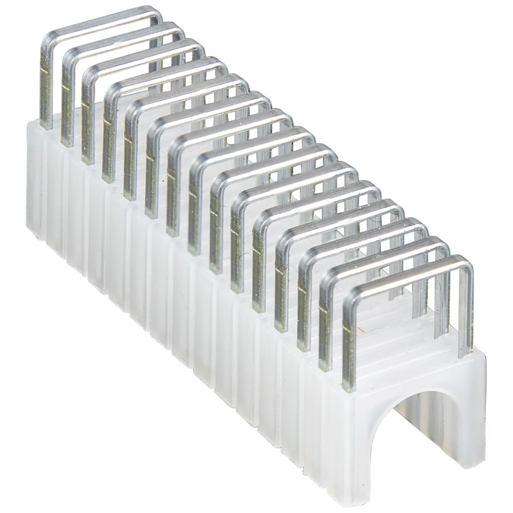 Heavy Duty Staples, 1/4 x 5/16-Inch Insulated Staples for CAT3 and CAT5e Data Cables, for Klein Tools Stapler No. 450-100, Klein Tools 450-001