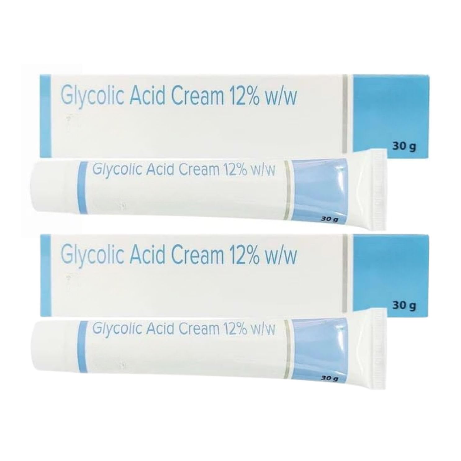 USA Retail GA-12 Cream 30g Pack of 2 | Glycolic Acid 12% Cream for Skin Renewal | Exfoliating Cream for Acne Marks, Dark Spots & Uneven Skin Tone | For Men & Women