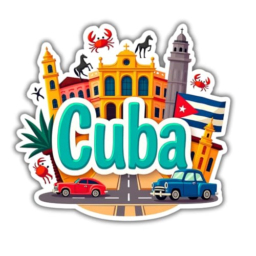 Image of Zesta Wooden Fridge Magnets Set | Refrigerator Decor Magnets for Kitchen | India Souvenir Fridge Magnet Collection | Wooden Magnet for Fridge Door Decoration (Cuba)