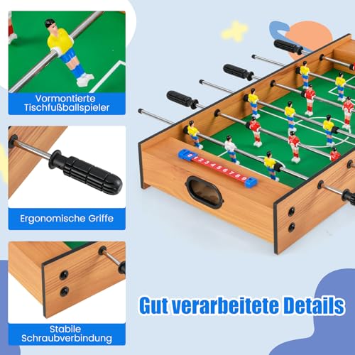 COSTWAY 2 in 1 Spieltisch, Multifunktionsspieltisch aus Holz, Multi-Spieltisch, Air Hockeytisch und...