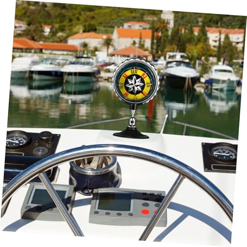 Brújula de tablero POPETPOP con ventosa para auto y bote miniatura 7