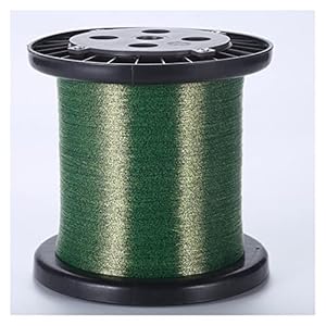 ZWF Store 1000m super sterke karper vissen onzichtbare visserijlijn spikkel 5d camouflage zinkend draad fluorocarbon gecoate visserlijn (Color : 1000M green, Line Number : 5.0-0.370mm)