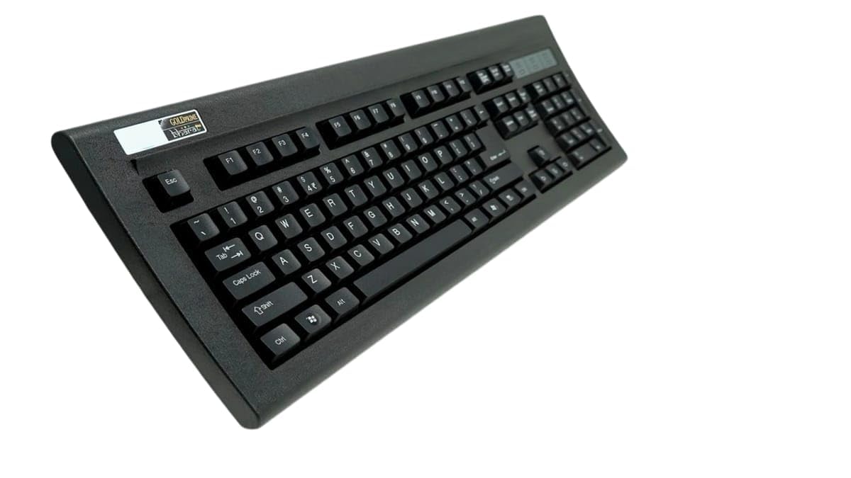 TVS Gold Mechanical Wired Keyboard | Without Orignal Box | 1 Year Warranty | 1.5 Meter USB Cable, USB Gold Keyboard (Black)