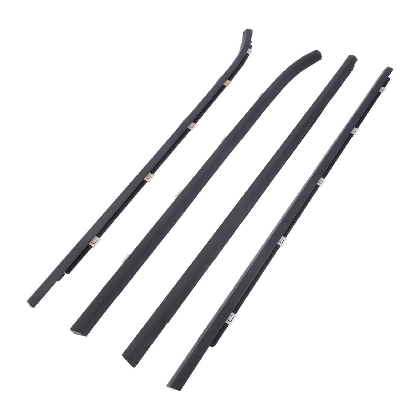 Fit for I30 FD Hatch 2007-2012 Car Window Weatherstrip Rubber Window Moulding Trim Seal Belt 4PCS