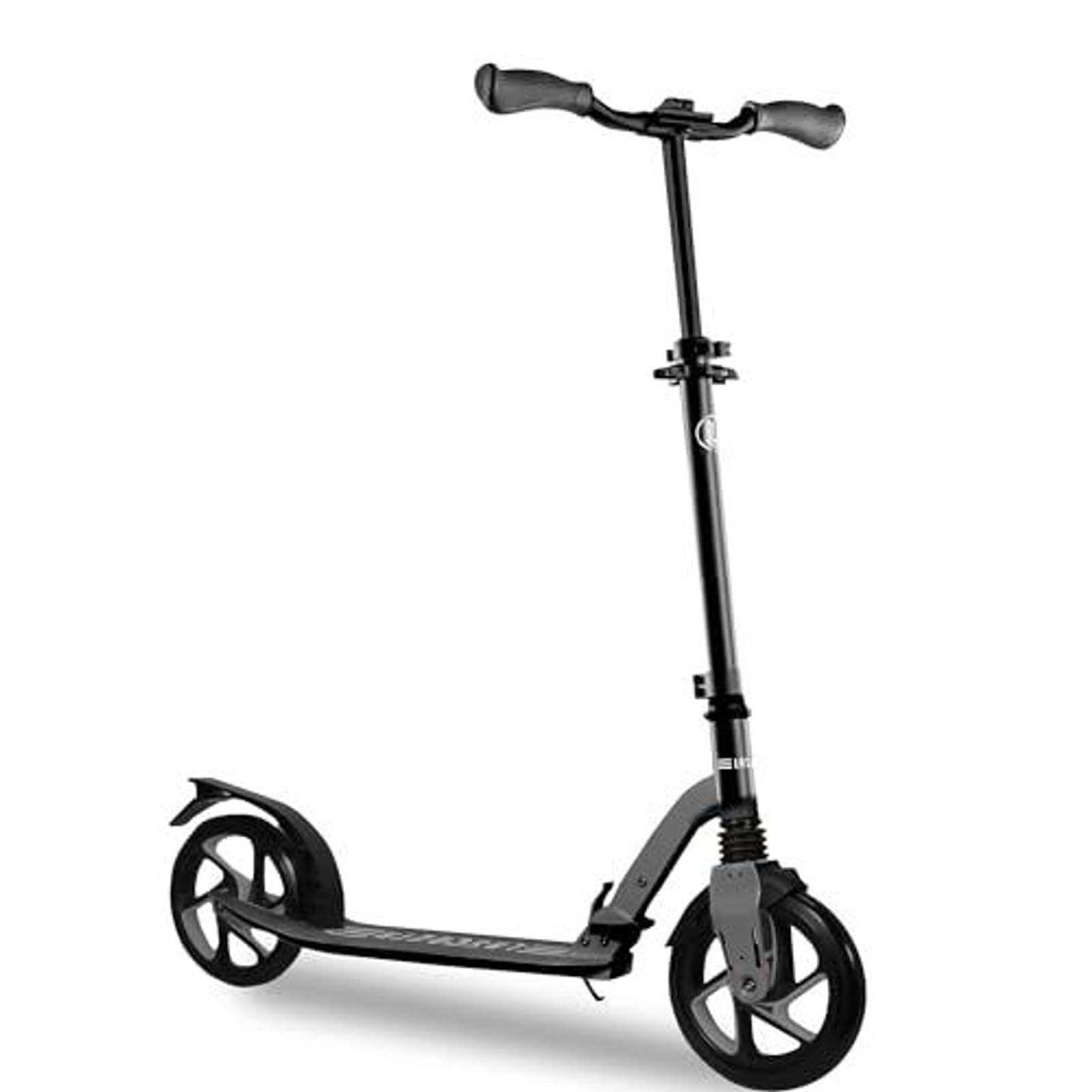 LaScoota Kick Scooter for Kids Ages 6+, Teens & Adults, Large 8" Sturdy Urethane Wheels. Adjustable Handlebar, Lightweight, Foldable, 220lbs Max Load