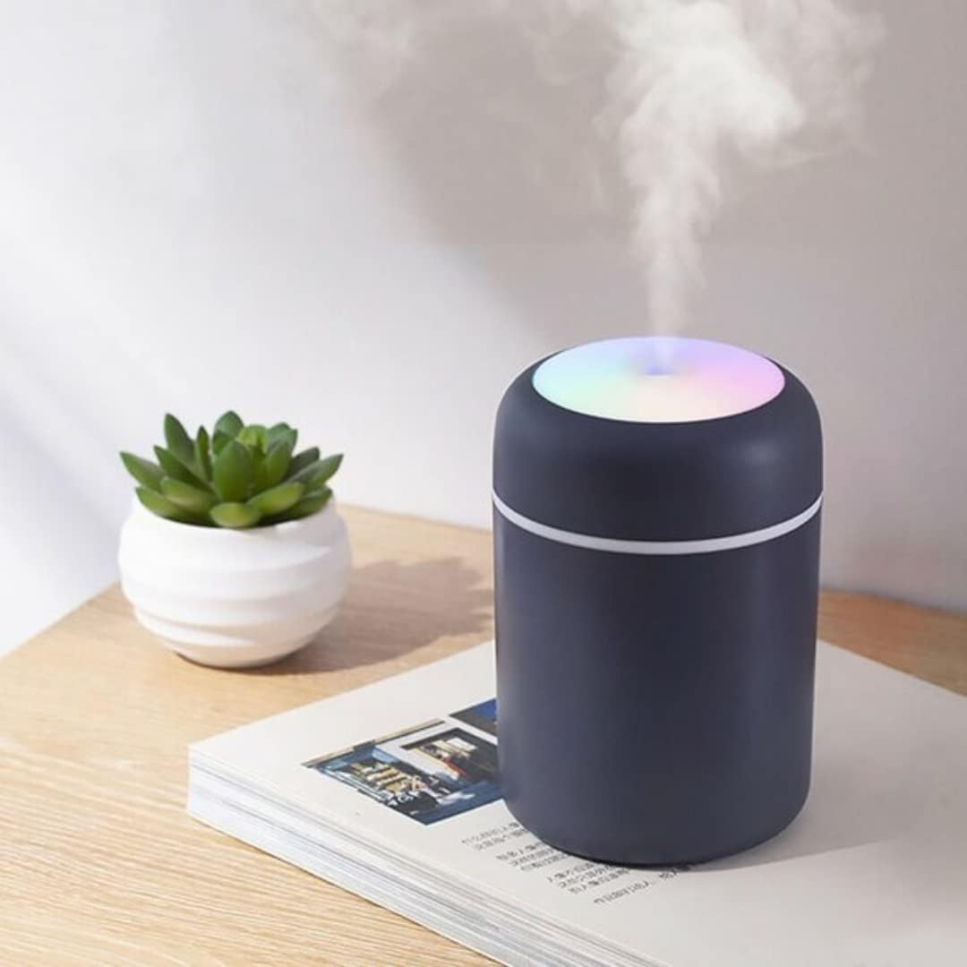 Generic LED Humidifier, 300ml USB Portable Air Diffuser, Multicolour Light, with Cotton Buds-image-42