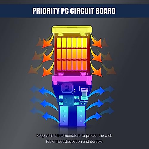 Gkmow 4 Pcs T15 4014 45Smd Led Reverse Light, 6500K 800Lm Car Turn Signal Bulbs, Backup Light Bulbs High Brightness Brake Light For Most Cars Trucks Rvs (White) #TOP3