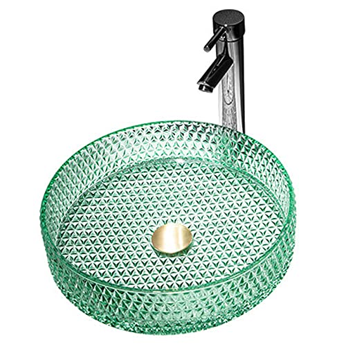 Vasque cylindrique en verre trempé pour optimiser un petit espace de bar