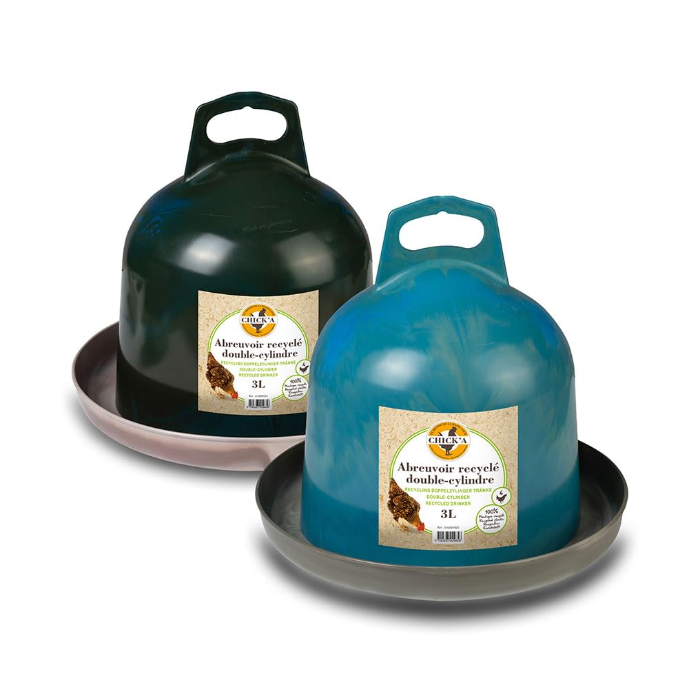 Abreuvoir Lapin Abreuvoir Volaille Automatique MOGOULUA 9L - 4 Tasses, Tuyau Tressé, Vanne à Bille Système Eau Automatique Poulailler