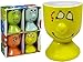 KI 4er Set Eierbecher funny face Porzellan