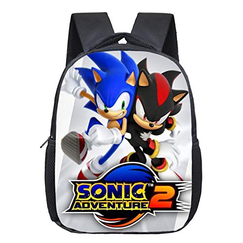 Cartable 12 Pouces Bande dessinée Sonic Enfants Sacs d'école pour garçon Filles Maternelle Sacs Enfants école Sac à Dos Petit Bambin Sac Bookbag Demandez au Vendeur des Styles Cover