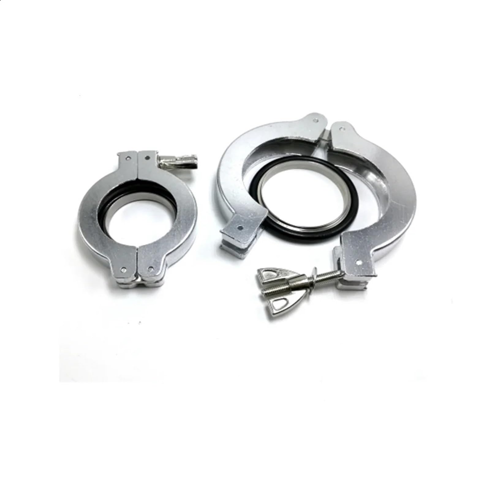 KF10 KF16 KF25 KF40 KF50, soporte de junta de goma, abrazadera de tubo de vacío de aleación de aluminio, abrazaderas de fuelle de vacío (KF50)