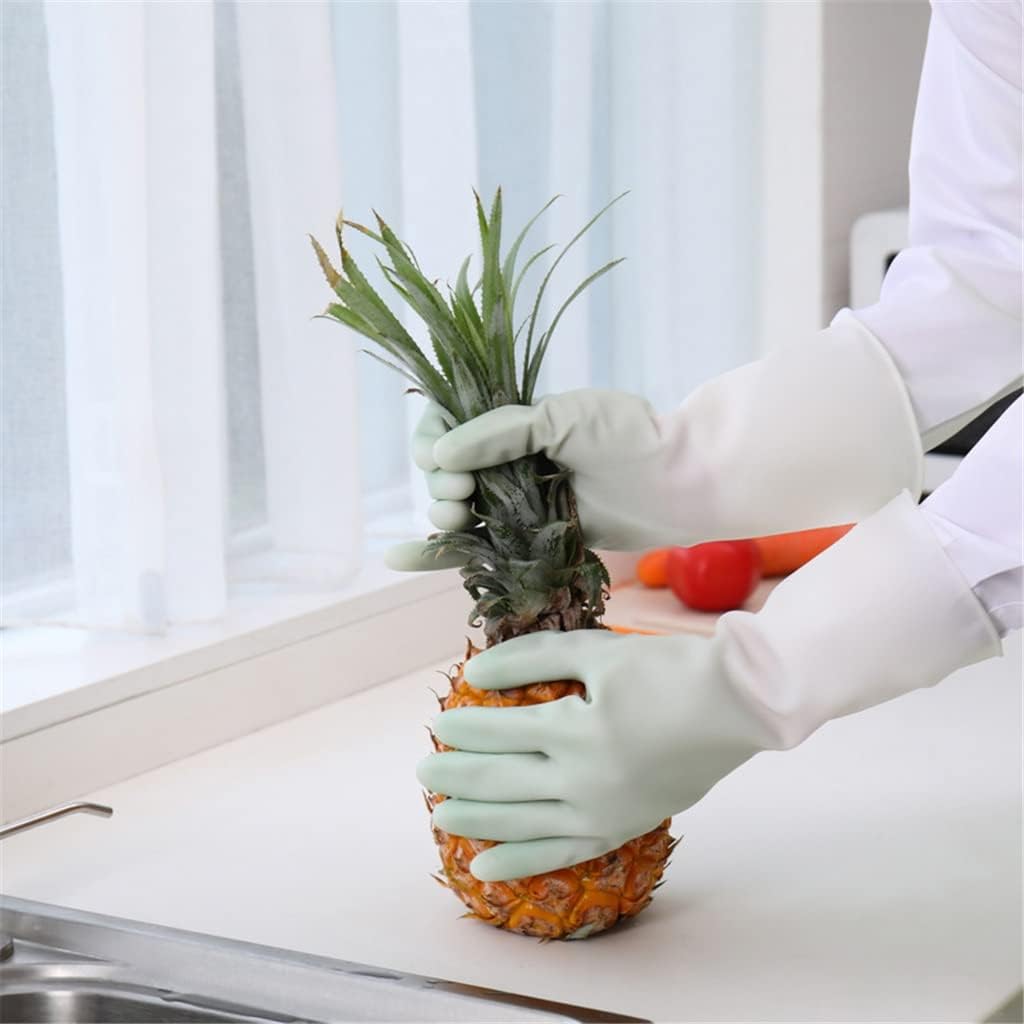 1 Pair Kitchen Dishwashing Gloves Gradient Household Cleaning Rubber for Washing Clothes