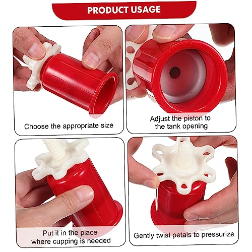 Set de 6 copas de ventosas para terapia de succión muscular, copas plásticas para piernas y cuerpo, masajeador para atletas y uso en casa miniatura 3