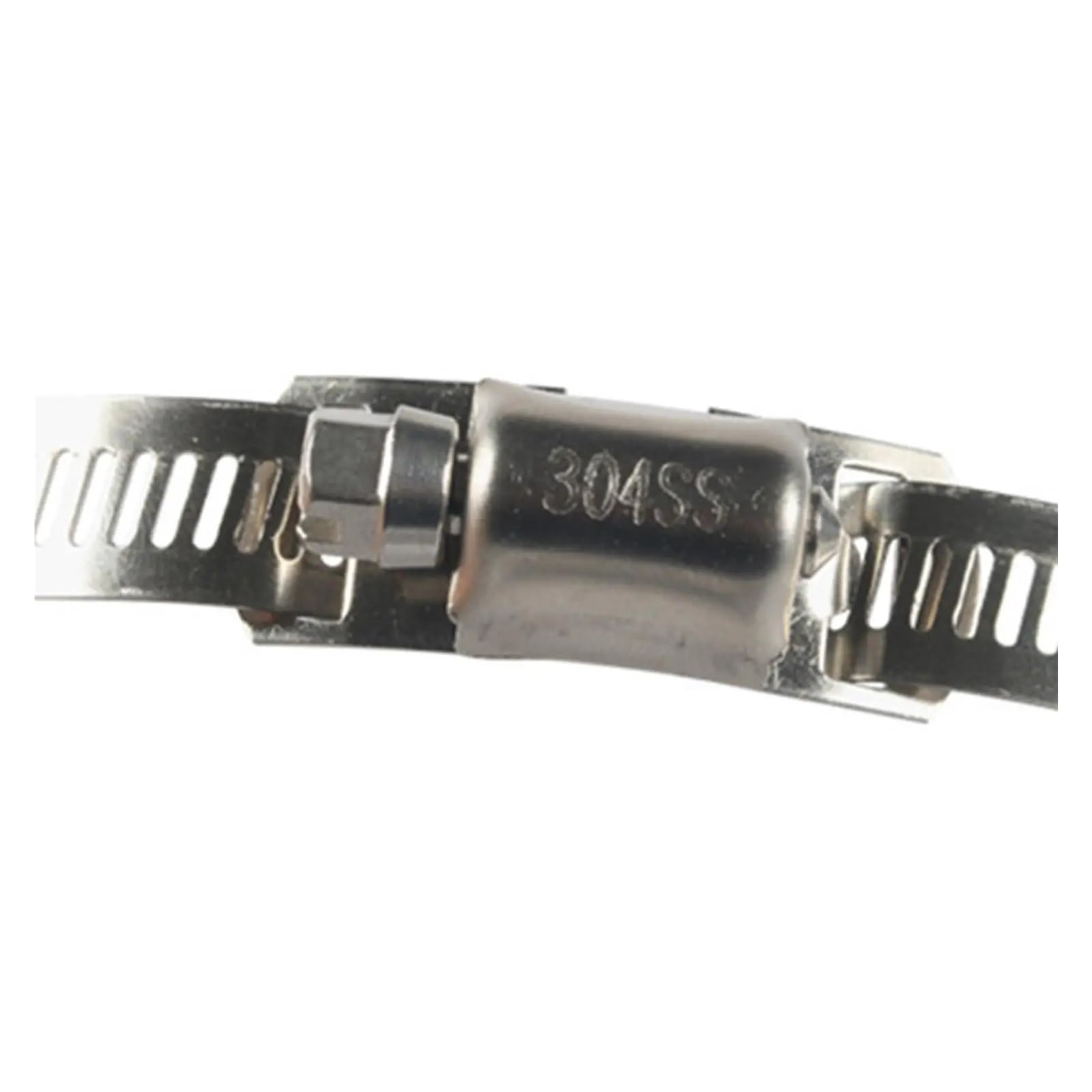 Juego de 2 abrazaderas manguera acero inoxidable, correa Metal ajustable, Clip tornillo for poste mecánico, plomería, engranaje sin fin, conducto aire para Manguera(10m (with 16 fastener))