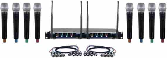 ACAPELLA オーディオ VocoPro DIGITAL-ACAPELLA-8 8-Channel UHF Wireless Handheld