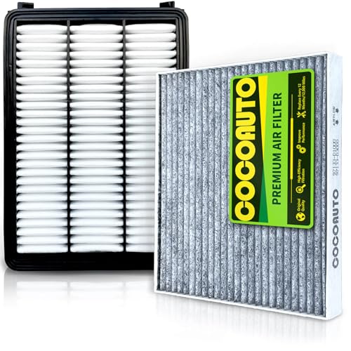 COCOAUTO Engine & Cabin Air Filter Kit for Tucson (2016-2021), fits Sportage (2017-2022), Overlap between 28113D3300 & 97133D1000
