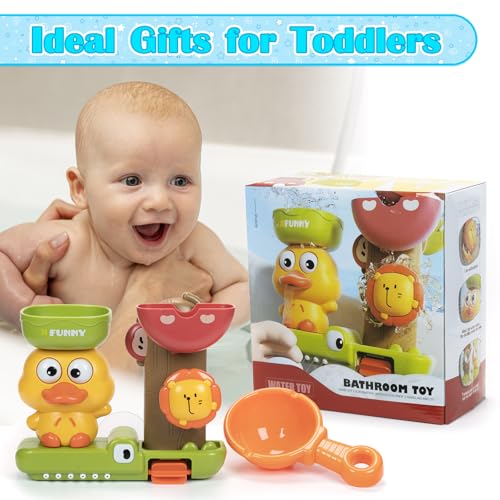 Bath Toys for Toddlers, Baby Bath Toys with Suction Cup, Sensory Shower Toy for Autism, Interactive Water Toy for Boys Girls Ages 2 3 4 5 Years Old - Image 6