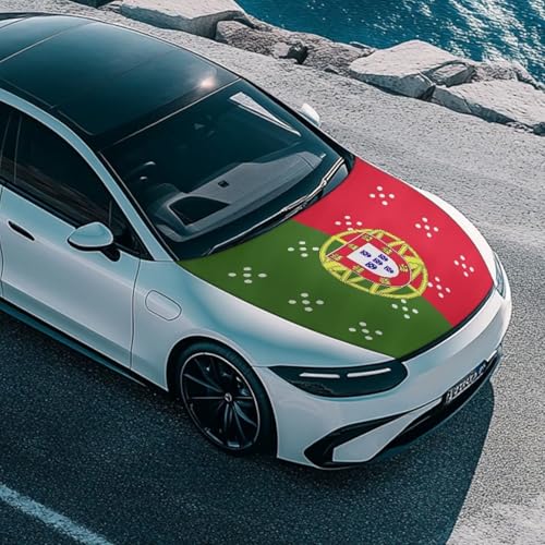 Image of Renewold Portugal National Flag Hood Covers for Cars Hood Cover Protector Outdoor Daily Holiday Camping Decor Wrap Blanket Women Men Winter Spring Fall Summer Automotive Exterior Accessories