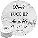 Funny Coasters Marble Style, Absorbent Drink Coaster Set of 6 Ceramic With Cork Back,No Holder, Housewarming Gifts for New Home, Man Cave House Decor Idea For Guys, Large 4.3 Inch Size Better Protect
