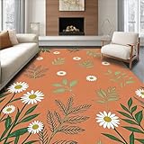 ODIKA Flatwoven High Traffic Area Rug 8x10, Charming Country Meadowland with...