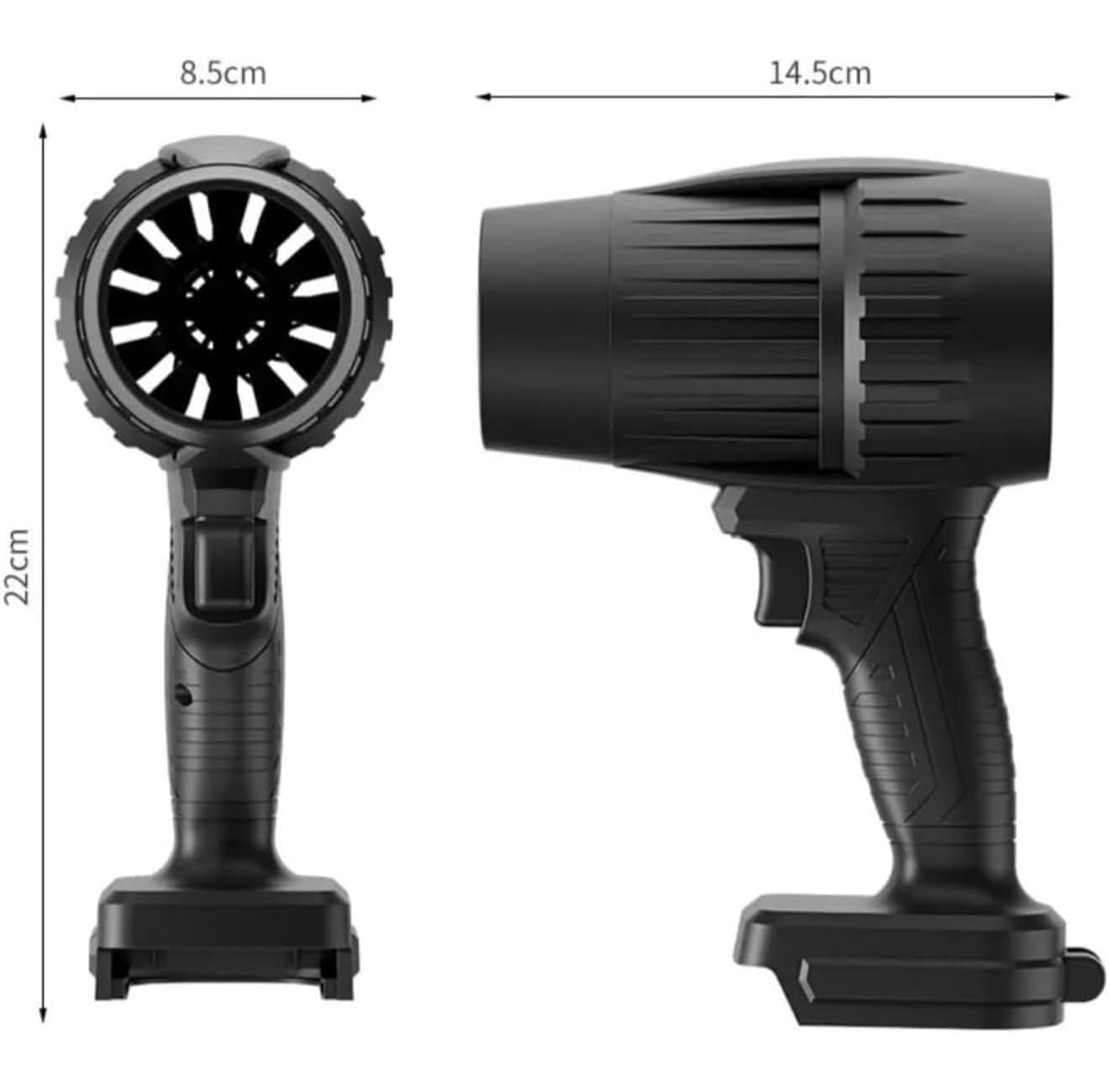 Bdit Accesorios Soplador de Batería, Mini Soplador de Hojas con Turbocompresor, Velocidad del Aire hasta 126 km/h, Equipado con 2 baterías de 88 V, Adecuado para el mantenimiento y mantenimiento de