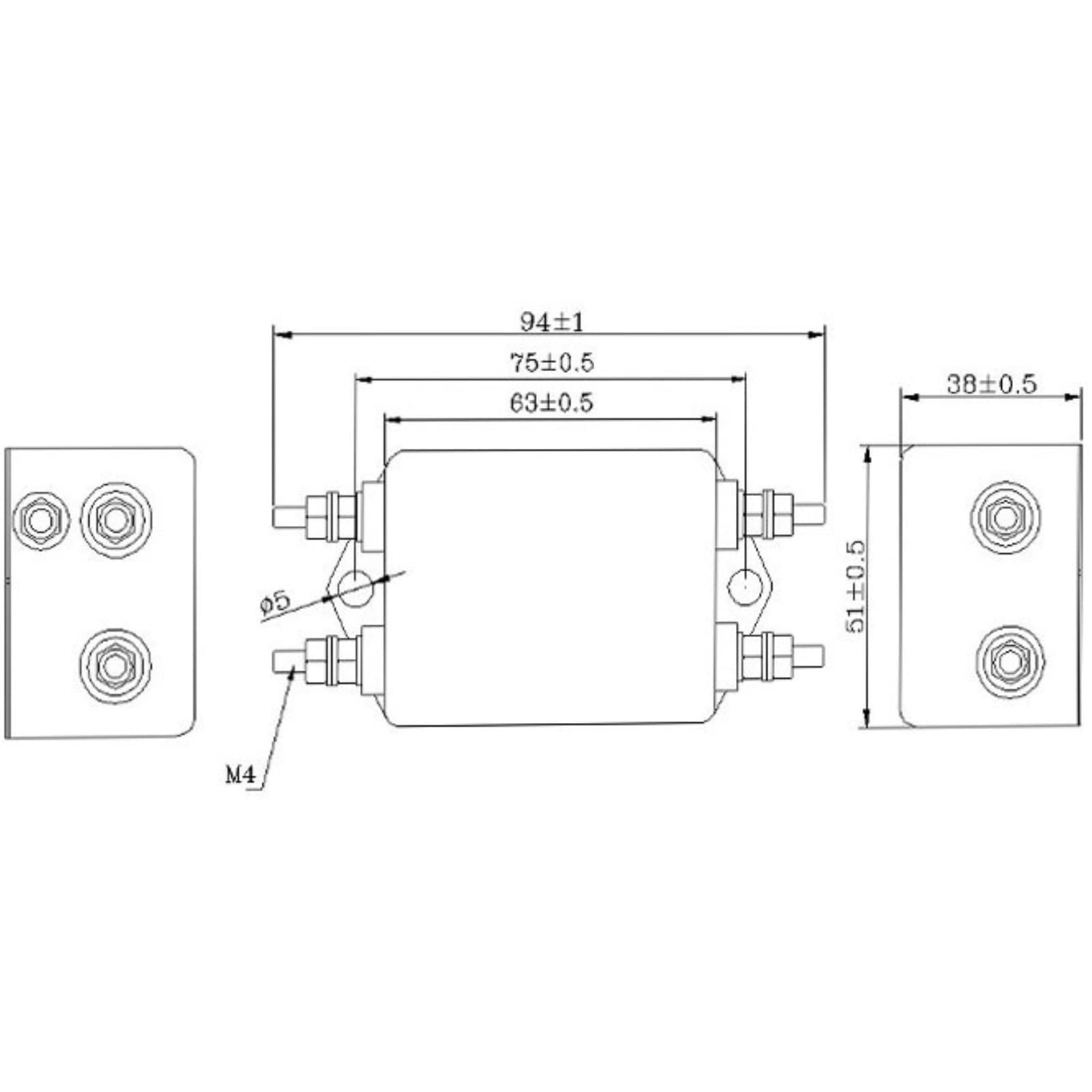 Filtro EMI Monofase CW4EL2-30A-S - Soppressore Interferenze Per Alimentatori 115V/250V - Foto 9