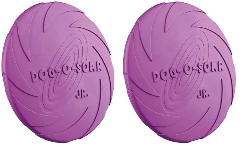 TRIXIE 33500 Dog Disc, Naturgummi, ø 15 cm, zufällige Farbauswahl (Packung mit 2)