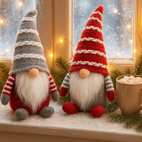 KAMACA Skandi-Wichtel Duo stehende Dekofigur 25 cm hoch mit...