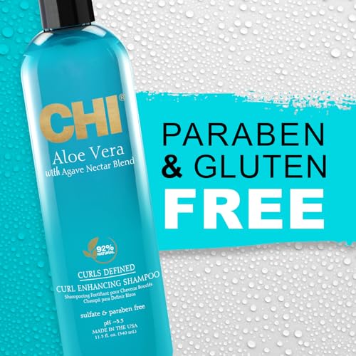 CHI Aloe Vera Curl Enhancing Shampoo, 11.5 Oz - image 6