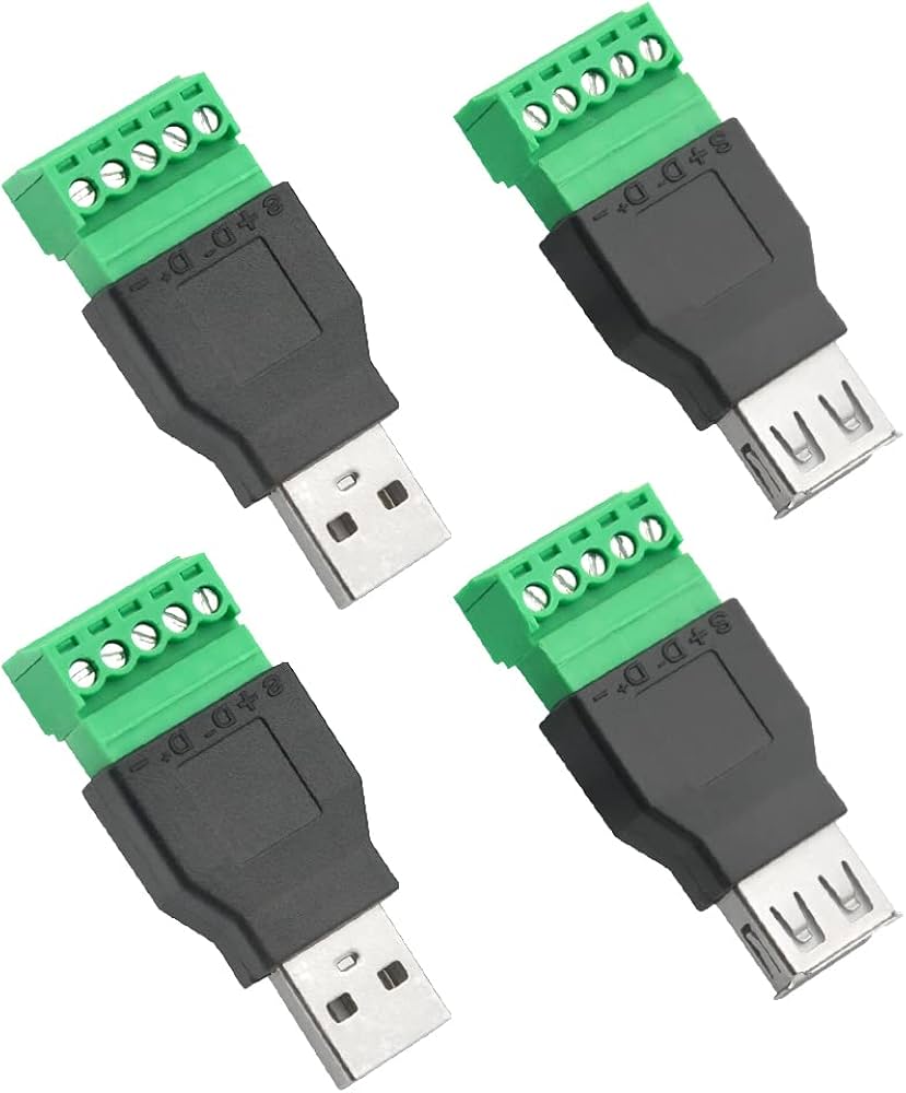 Amazon.co.jp: WMYCONGCONG 4個 USB 2.0 タイプA オス - メス 5ピン