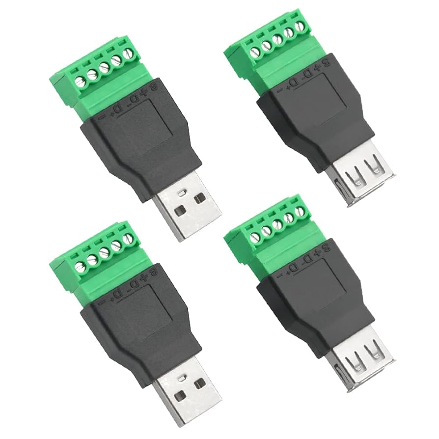 Amazon.co.jp: WMYCONGCONG 4個 USB 2.0 タイプA オス - メス 5