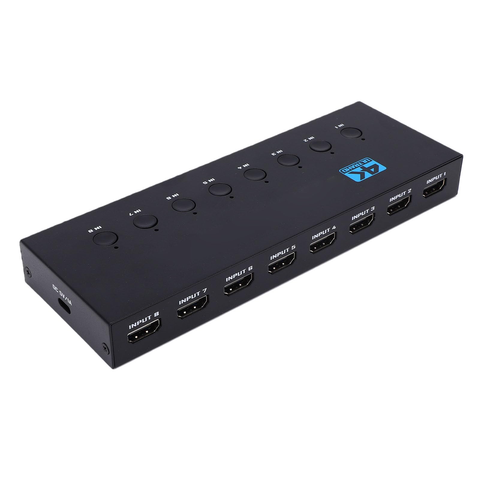 Asixxsix 8×1 HDMI 8 w 1 Wyjście, 4K 30Hz, 3D 1080P