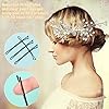 Mariée Mariage Peigne à Cheveux Bijoux Epingle à Cheveux Cristal Accessoires de Cheveux pour Femme Fille Soirée(Argenté) #5
