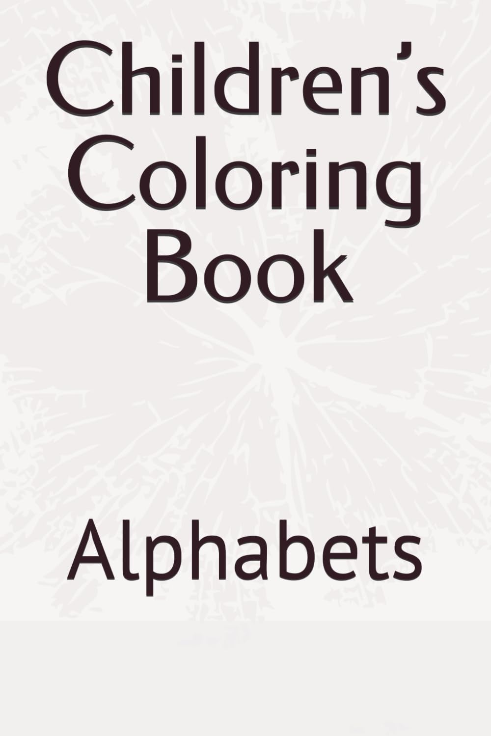 Children’s Coloring Book: Alphabets
