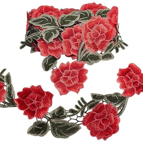 PH PandaHall Rose Lace Ribbon Cover