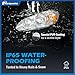 KarSpareHub Headlights Assembly for 2003-2008 Toyota Corolla Headlamp Replacement Clear Lens Chrome Housing Amber Reflector Driver & Passenger Side