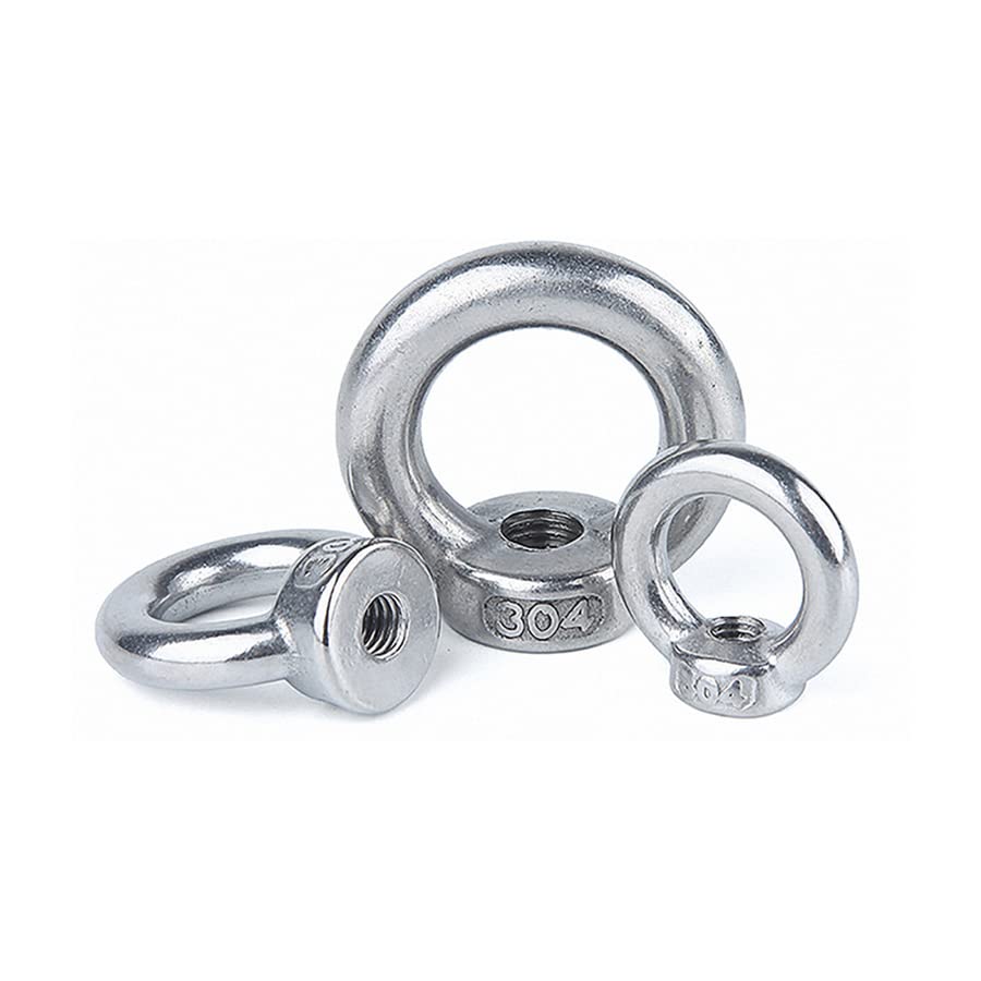 Tool Part for 304 Stainless Steel Marine Lifting Eyes Nut M3 M4 M5 M6 M8 M10 M12 M14 M16 M18 M20 M24 Ring Nut - (Size: M20(1pcs))
