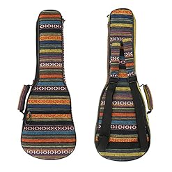 Augot Housse pour Ukulélé Etui Ukulélé Sac Ukulélé Rembourré avec Sangle Réglable 60 x 24 x 6cm - Les Beatles, Paul McCartney, John Lennon, RIngo Starr, George Harrison