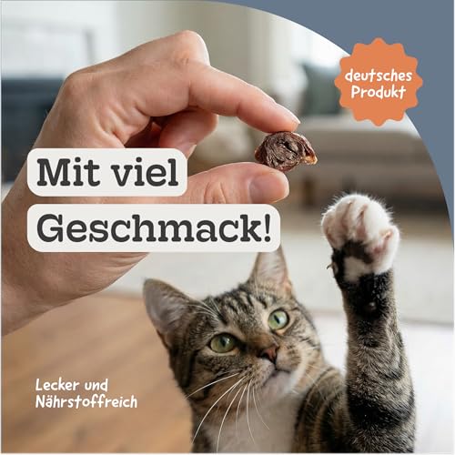 Hühnerherzen Gefriergetrocknet für Hund & Katze, 100% Naturbelassen, Premium Snack & Barf Ergänzung, Ohne Konservierungsstoffe (50g)